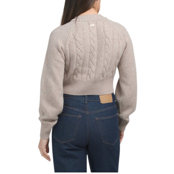 TOCCIN Wool Blend Rita Cropped Cardigan - Picture 2 of 2